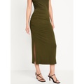 Ruched Maxi Skirt Hot Deal