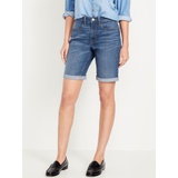 High-Waisted Wow Jean Shorts -- 9-inch inseam