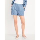 Extra High-Waisted Taylor Trouser Shorts -- 5-inch inseam Hot Deal