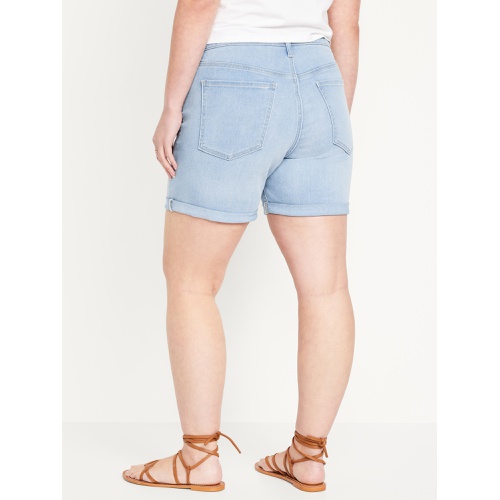 올드네이비 High-Waisted Wow Jean Shorts -- 5-inch inseam Hot Deal