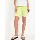 High-Waisted Biker Shorts -- 8-inch inseam