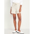 Extra High-Waisted Utility Shorts -- 4-inch inseam