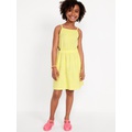 Sleeveless Loop-Terry Side-Cutout Dress for Girls