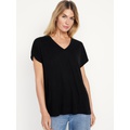 Oversized Linen-Blend Tunic T-Shirt Hot Deal