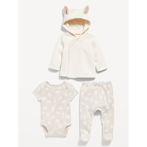 올드네이비 Unisex 3-Piece Bunny-Print Layette Set for Baby