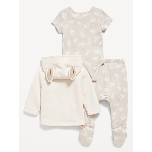 올드네이비 Unisex 3-Piece Bunny-Print Layette Set for Baby