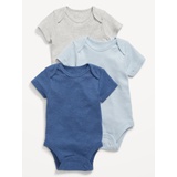 Short-Sleeve Bodysuit 3-Pack for Baby
