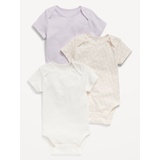 Short-Sleeve Bodysuit 3-Pack for Baby