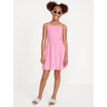 Sleeveless Loop-Terry Side-Cutout Dress for Girls