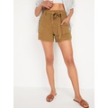 High-Waisted Workwear Shorts -- 4.5-inch inseam