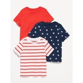 Unisex Solid T-Shirt 3-Pack for Toddler