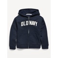 Logo-Graphic Zip-Front Hoodie for Boys