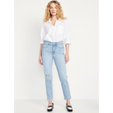 High-Waisted OG Straight Ankle Jeans