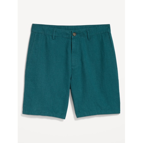 올드네이비 Rotation Chino Linen-Blend Shorts -- 8-inch inseam