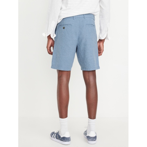 올드네이비 Rotation Chino Linen-Blend Shorts -- 8-inch inseam Hot Deal