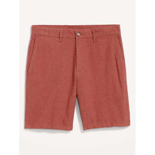 올드네이비 Rotation Chino Linen-Blend Shorts -- 8-inch inseam Hot Deal
