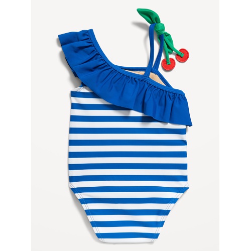 올드네이비 One-Shoulder Ruffle-Trim One-Piece Swimsuit for Baby