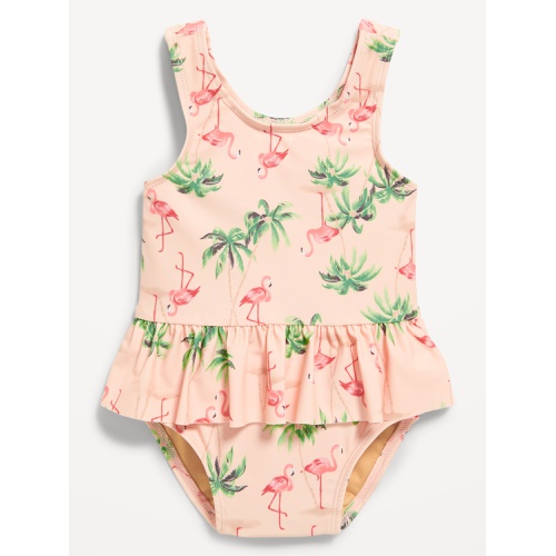 올드네이비 Printed Ruffled One-Piece Swimsuit for Baby