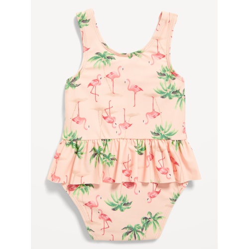 올드네이비 Printed Ruffled One-Piece Swimsuit for Baby