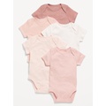 Unisex Short-Sleeve Bodysuit 5-Pack for Baby