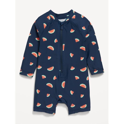 올드네이비 Matching Unisex Printed Swim Rashguard Bodysuit for Baby