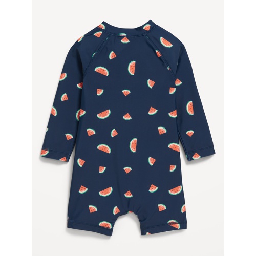 올드네이비 Matching Unisex Printed Swim Rashguard Bodysuit for Baby