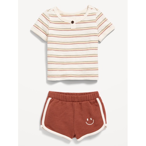 올드네이비 Little Navy Organic-Cotton T-Shirt and Shorts Set for Baby