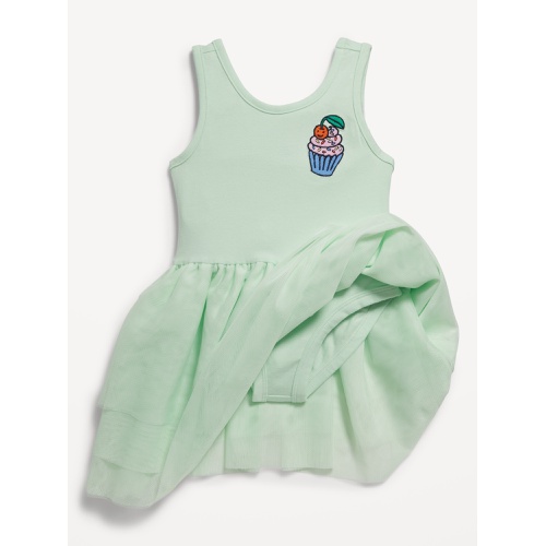올드네이비 Sleeveless Bodysuit Tiered Tutu Dress for Toddler Girls