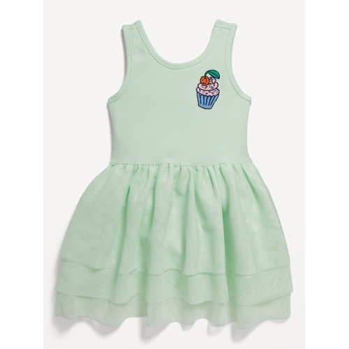 올드네이비 Sleeveless Bodysuit Tiered Tutu Dress for Toddler Girls