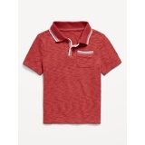 Short-Sleeve Collared Pocket Shirt for Toddler Boys