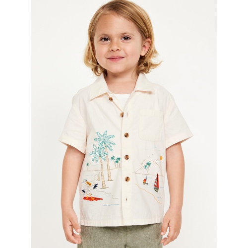 올드네이비 Short-Sleeve Graphic Pocket Shirt for Toddler Boys