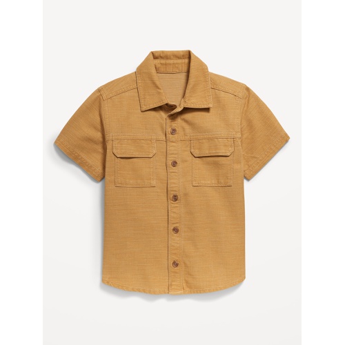 올드네이비 Short-Sleeve Utility Pocket Shirt for Toddler Boys