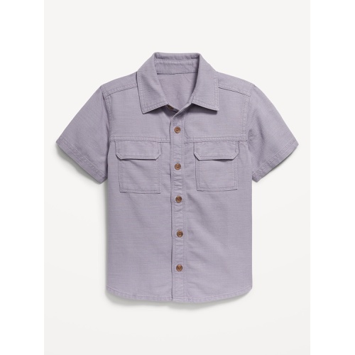 올드네이비 Short-Sleeve Utility Pocket Shirt for Toddler Boys