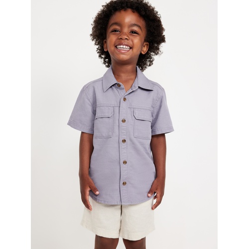 올드네이비 Short-Sleeve Utility Pocket Shirt for Toddler Boys