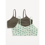 Jersey-Knit Cami Bra 2-Pack for Girls