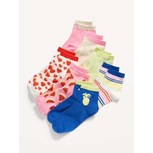 올드네이비 Quarter-Crew Socks 7-Pack for Girls