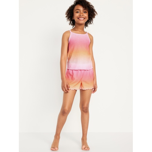 올드네이비 Printed Rib-Knit Pajama Tank and Shorts Set for Girls