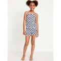 Printed Rib-Knit Pajama Tank and Shorts Set for Girls