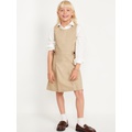 Sleeveless School Uniform Dress for Girls