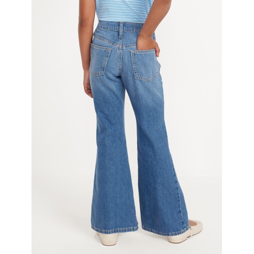 올드네이비 High-Waisted Super Baggy Flare Jeans for Girls