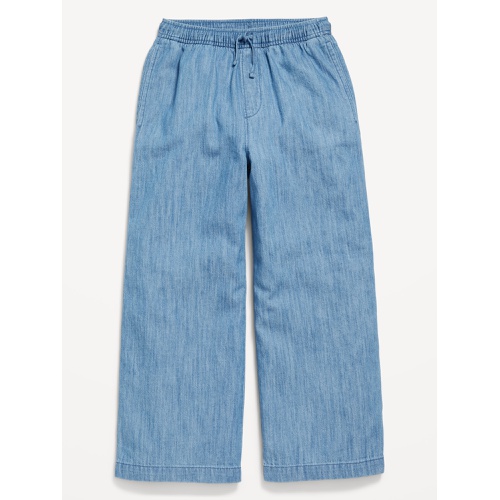 올드네이비 Loose Drawstring Chambray Pants for Girls