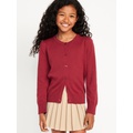 School Uniform Button-Up Cardigan for Girls