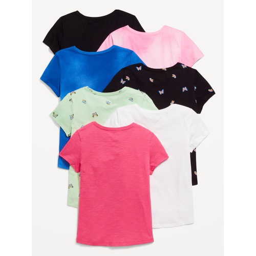 올드네이비 Softest Short-Sleeve T-Shirt Variety 5-Pack for Girls Hot Deal