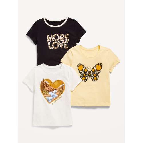올드네이비 Short-Sleeve Graphic T-Shirt 3-Pack for Girls