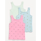 Fitted Tank Top 3-Pack for Girls