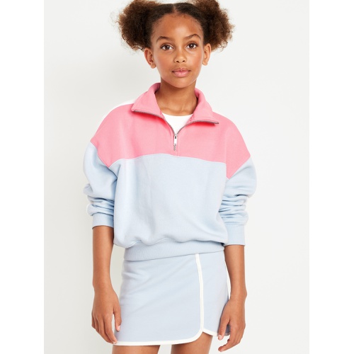 올드네이비 Long-Sleeve Quarter Zip Sweatshirt for Girls