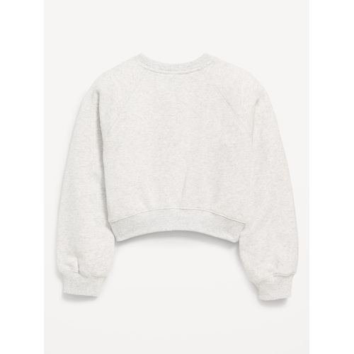 올드네이비 Raglan-Sleeve Crew-Neck Sweatshirt for Girls Hot Deal