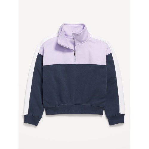 올드네이비 Long-Sleeve Quarter Zip Sweatshirt for Girls Hot Deal