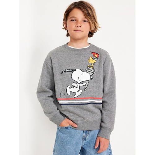 올드네이비 Peanuts Gender-Neutral Crew-Neck Sweatshirt for Kids Hot Deal
