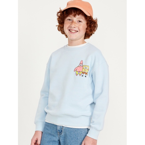 올드네이비 SpongeBob SquarePants Gender-Neutral Crew-Neck Sweatshirt for Kids Hot Deal